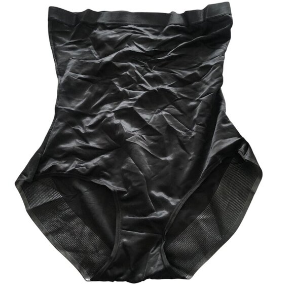 New SKIMS Core Control High Waist Brief Onyx Shine Size Large - Picture 6 of 9